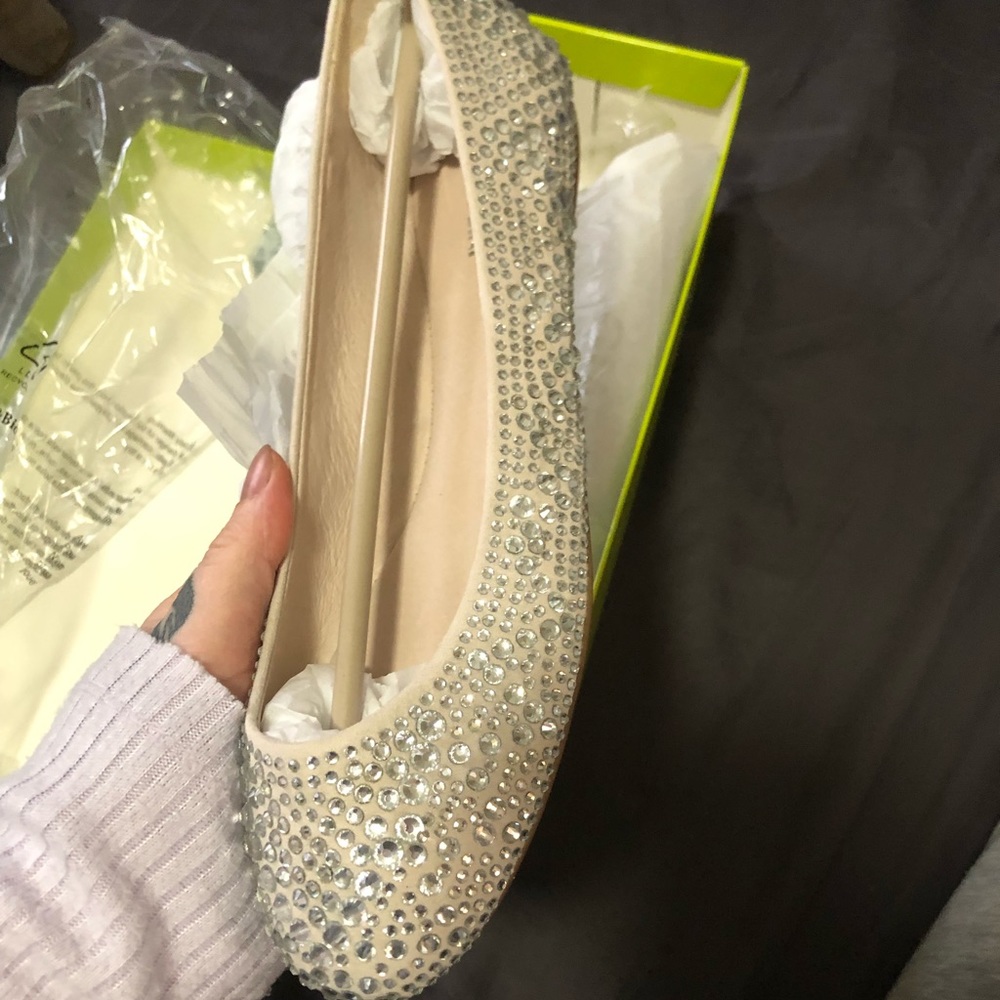 Gianni Bini rhinestone flats